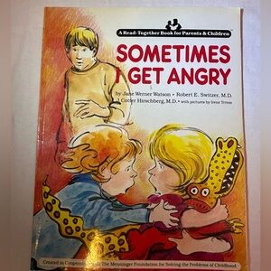 Sometimes I Get Angry 1ST Edition Book 1986 paperback